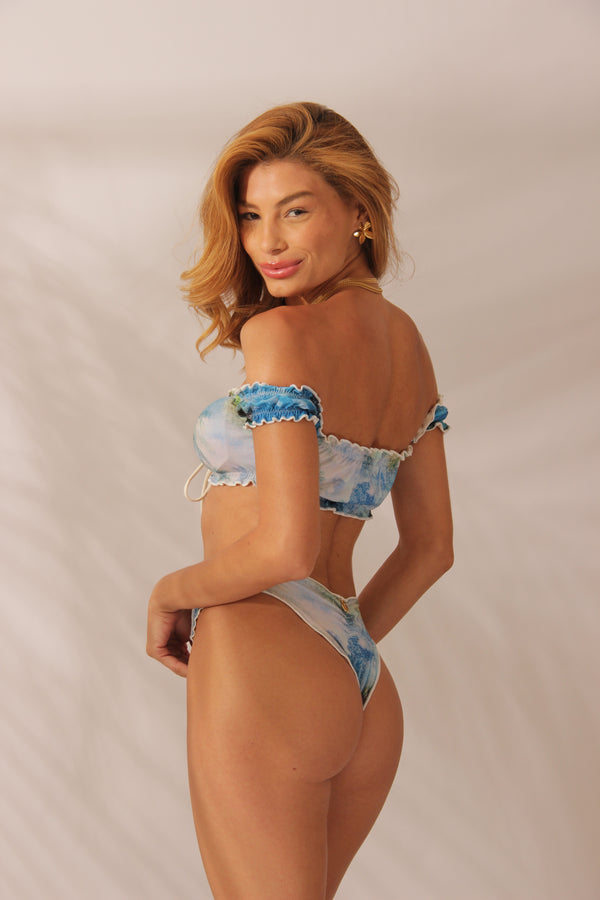 Biquíni Ciganinha Azul claro