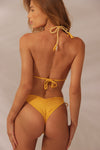 Biquíni Chicote Amarelo com Nude