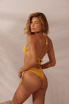 Biquíni Chicote Amarelo com Nude