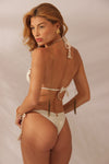 Biquíni Chicote Bege com Nude