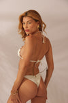Biquíni Chicote Bege com Nude