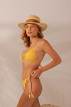Biquíni Chicote Amarelo com Nude