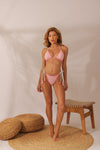Biquíni Chicote Rosa Bebê com Aruba