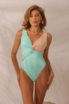 Maiô Bicolor Aruba com Nude