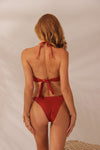 Biquíni Trançado Vinho