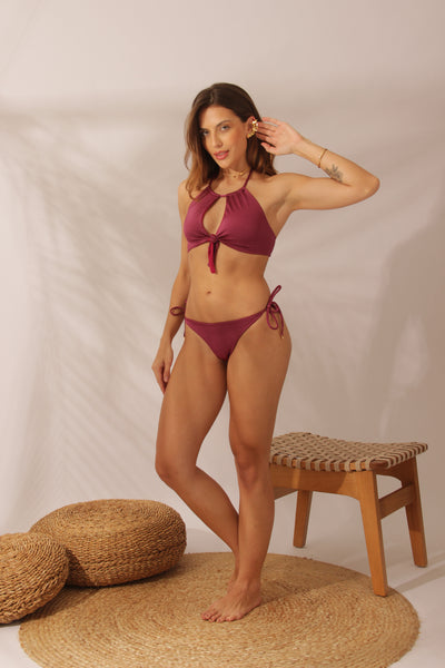 Biquíni Cropped Vinho