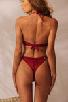 Biquíni Trançado Vinho